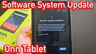Onn Tablet: How to Update System Software Update (latest Android OS)