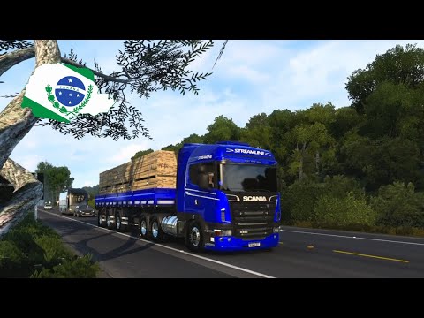 ETS 2: Mapa Sul Paraná | Scania Streamline: De Itaperu para Campo Magro