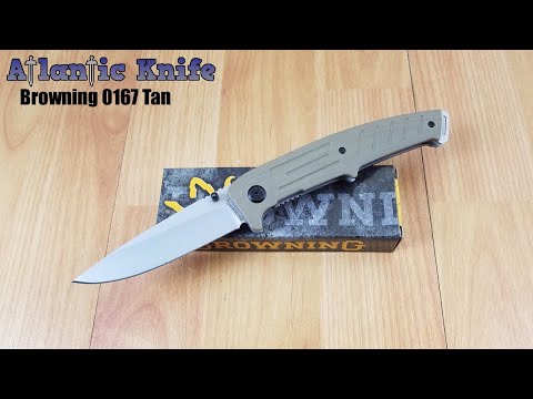 BROWNING LINERLOCK A/O ASSISTED OPENING OD GREEN G10 FOLDING KNIFE 0166