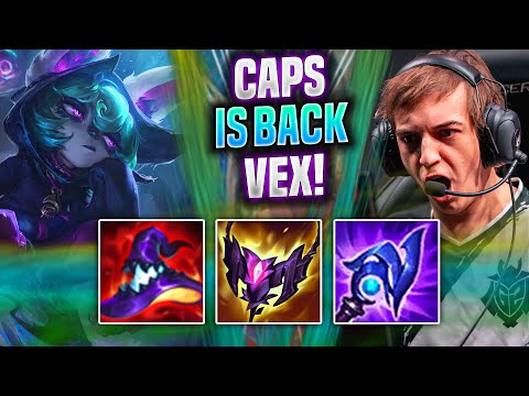 CAPS IS BACK VEX! - G2 Caps Plays Vex MID vs Zed! | Preseason 2022