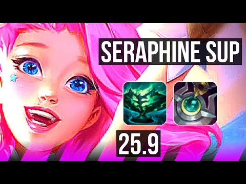 SERAPHINE & Ashe vs FIDDLESTICKS & Twitch (SUP) | 1/2/16 | EUW Master | 25.9