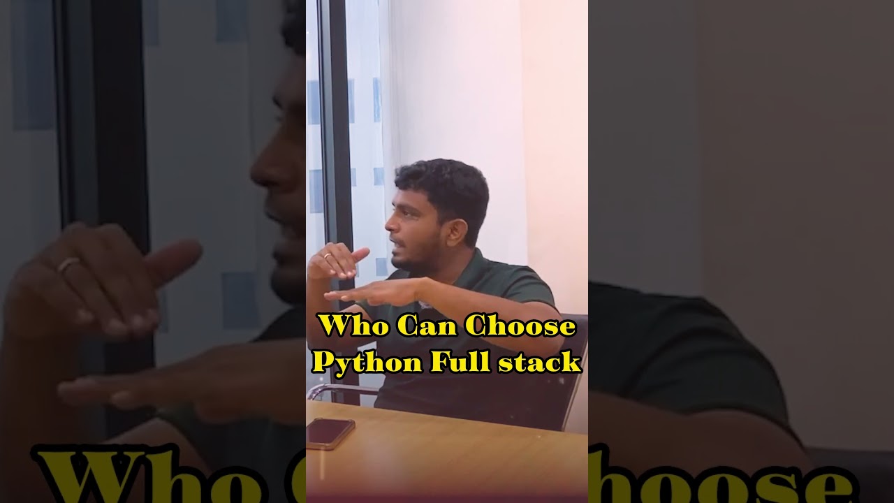 Python Full Stack Development யாரு Choose பண்ணி படிக்கலாம் ? | In தமிழ்