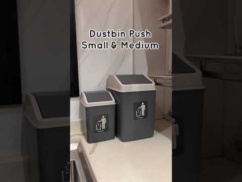 Gambar Komax Tempat Sampah Tutup Swing Plastik V2 - Abu-Abu