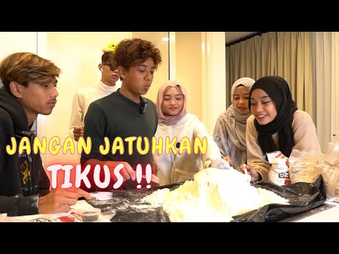 LISA & AIRA JATUHKAN TIKUS !! - PENUH TEPUNG !!