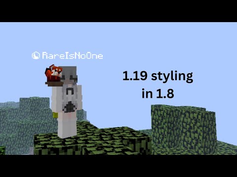 Mind-Blowing 1.19 Style in 1.8 Minecraft!