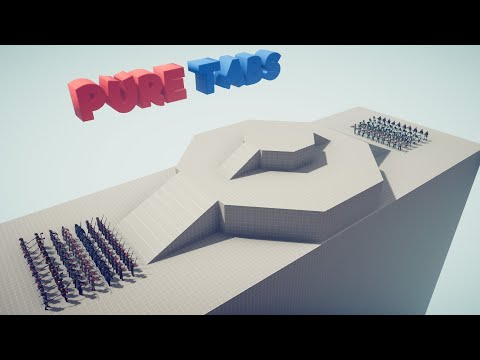 SPAIN ARMY vs BARBARIAN SOLDIERS | Totally Accurate Battle Simulator - TABS