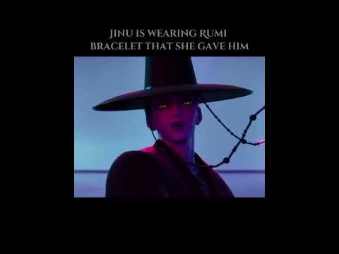 Jinu is wearing Rumi bracelet that she gave him #kpopdemonhunters #ships #cute