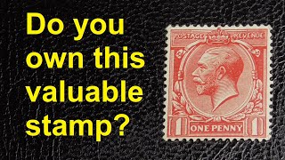 The Valuable George V Penny Red Stamp #philately #stampcollecting