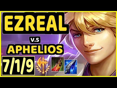 ABLE (EZREAL) vs APHELIOS - 7/1/9 KDA BOTTOM ADC GAMEPLAY - KR Ranked GRANDMASTER