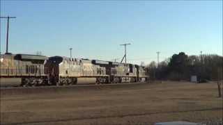 preview picture of video 'A Three Train Afternoon in Hamlet NC 12/7/2014'