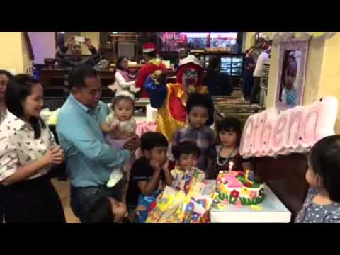 Athena's Birthday Cake Blowing