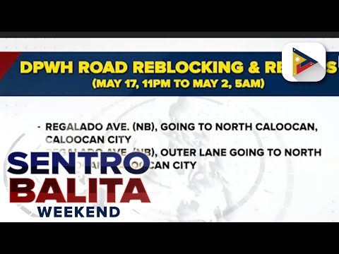 Ilang kalsada sa NCR, sarado dahil sa road reblocking at repairs ng DPWH
