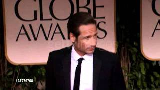 David Duchovny au Golden Globes 2012