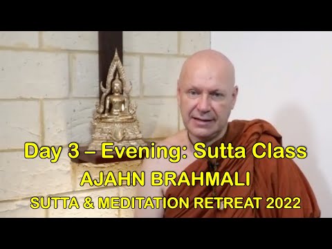 DAY-3 EVENING SUTTA CLASS - AJAHN BRAHMALI 2022 @BGF 2-MAY-2022