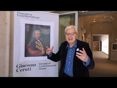 Giacomo Ceruti. Ritratto di Carlo Emanuele Massa con Vittorio Sgarbi