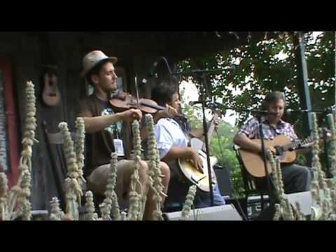 The Harris Brothers and Nate Leath- Black Jack Davy- Floydfest 2011.mpg