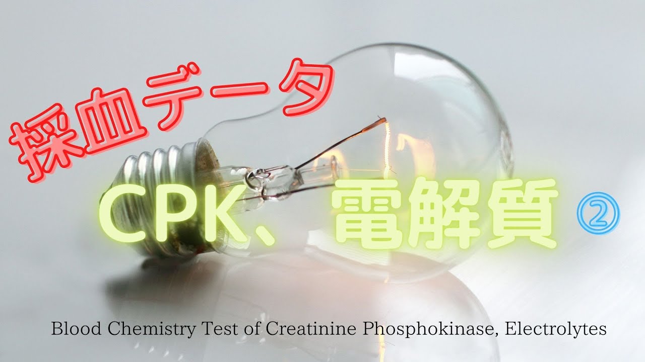 #77②【採血データ_CPK, 電解質】Blood Chemistry Test of CPK, Electrolytes