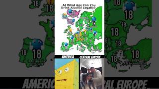 At What Age Can You Legally Drink Alcohol🍾 #shorts #geography #map #mapping