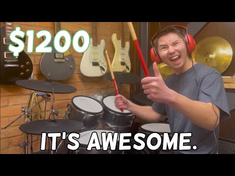This CHEAP Acoustic Design Electronic Drum Kit is EPIC
