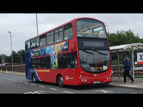 🚍🚍*Monster* Go North East 6911 LX06 EBN Volvo B7 on Tram Replacement