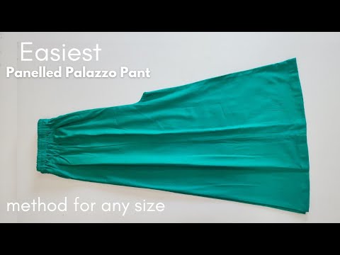 8 Pannel Palazzo cutting and stitching / Skirt Palazzo/ Method for all sizes