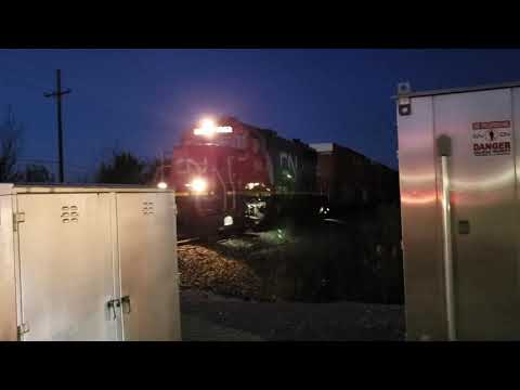 CN L533 with abnormal load by Fraser, MI.
