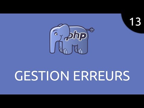 PHP 13 gestion erreurs