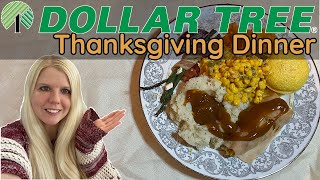 Dollar Tree Thanksgiving Dinner 🦃