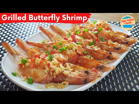 Grilled Butterfly Shrimps with Crispy Garlic Recipe