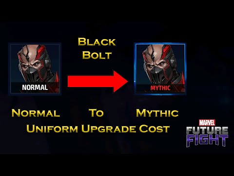 Black Bolt Uniform Upgrade Cost Information For Beginners - F 2 P - Marvel Future Fight