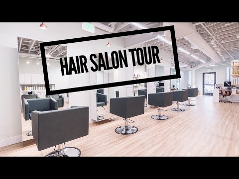Salon Tour of 1300 sq ft Hair Salon in California |...