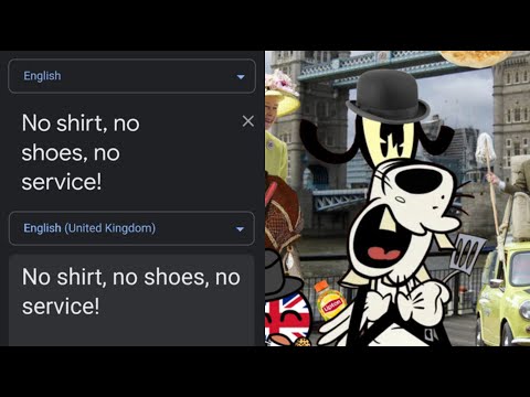 "No shirt, no shoes, no service!" in different languages meme | Part 2