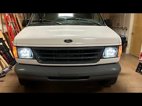 Ford Econoline 5x7 Headlight Upgrade