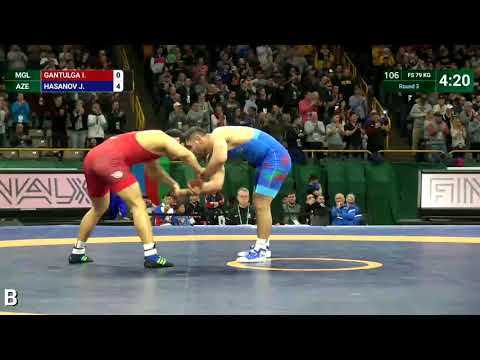 Round 3 FS - 79 kg: I. GANTULGA (MGL) v. J. HASANOV (AZE)