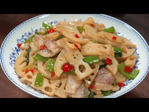 Easy Stir-Fried Lotus Root Recipe｜Crispy, Fresh & Healthy Chinese Veggie Dish Ready in Minutes