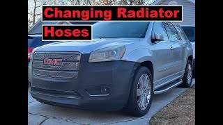 2014 GMC Acadia Radiator Hose Replacement #gmc #acadia #gmcacadia #radiator