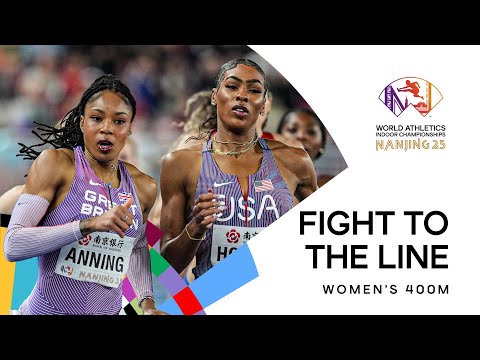 Anning wins dramatic 400m final in 50.60 | World Indoor Championships Nanjing 25