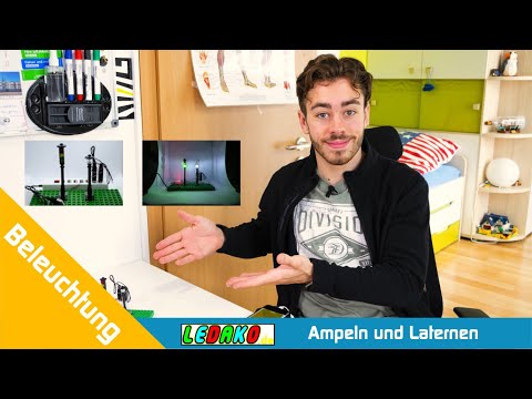 Ledako Beleuchtung für deine LEGO® Stadt I Ampeln, Laternen und Zubehör