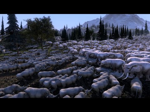 3,000 ELEPHANTS VS 3,000 RHINOCEROS - Ultimate Epic Battle Simulator
