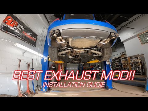 4.2L V8 Audi S5 with Valvetronic Designs Universal Mufflers + Resonator Delete