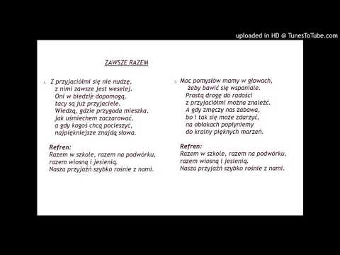 Piosenka "Zawsze razem"