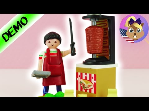 PLAYMOBIL KEBAP GRILL! - Where is the flat bread? | Demo