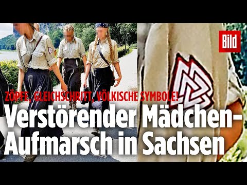 Mädchen Aufmarsch in Sachsen: „Ihre Kleidung erinnerte an den Bund Deutscher Mädel“