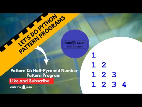 How To Create Half Pyramid Number Pattern Program Python Program