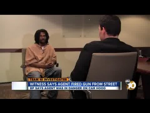 Witness to deadly shooting by Border Patrol agent disputes official account