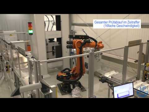 Automatischer Zugversuch an Stahlproben