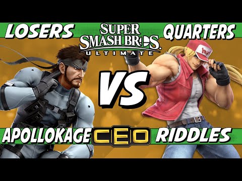 CEO 2023 - ApolloKage (Snake) vs Riddles (Terry) Losers Quarters - Smash Ultimate