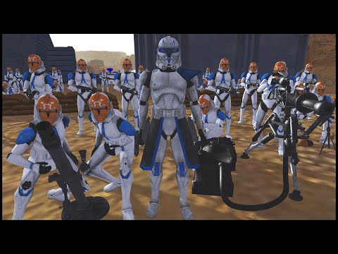 Commander Rex's SUPER FORTRESS Siege - Men of War: Star Wars Mod Battle Simulator