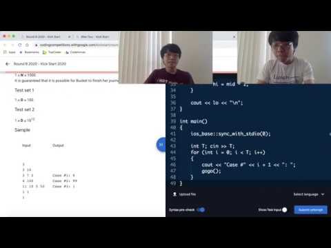 Winning Google Kickstart 2020 round B! with commentary