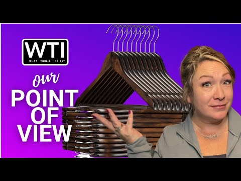 ZOBER High-Grade Wooden Suit Hangers - WTI product video review